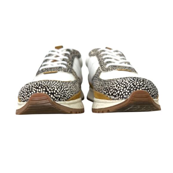 MADEWELL MWL Court Sneakers in Leather & Calf Hair White, Brown, Tan Women’s 7.5 - Picture 7 of 10
